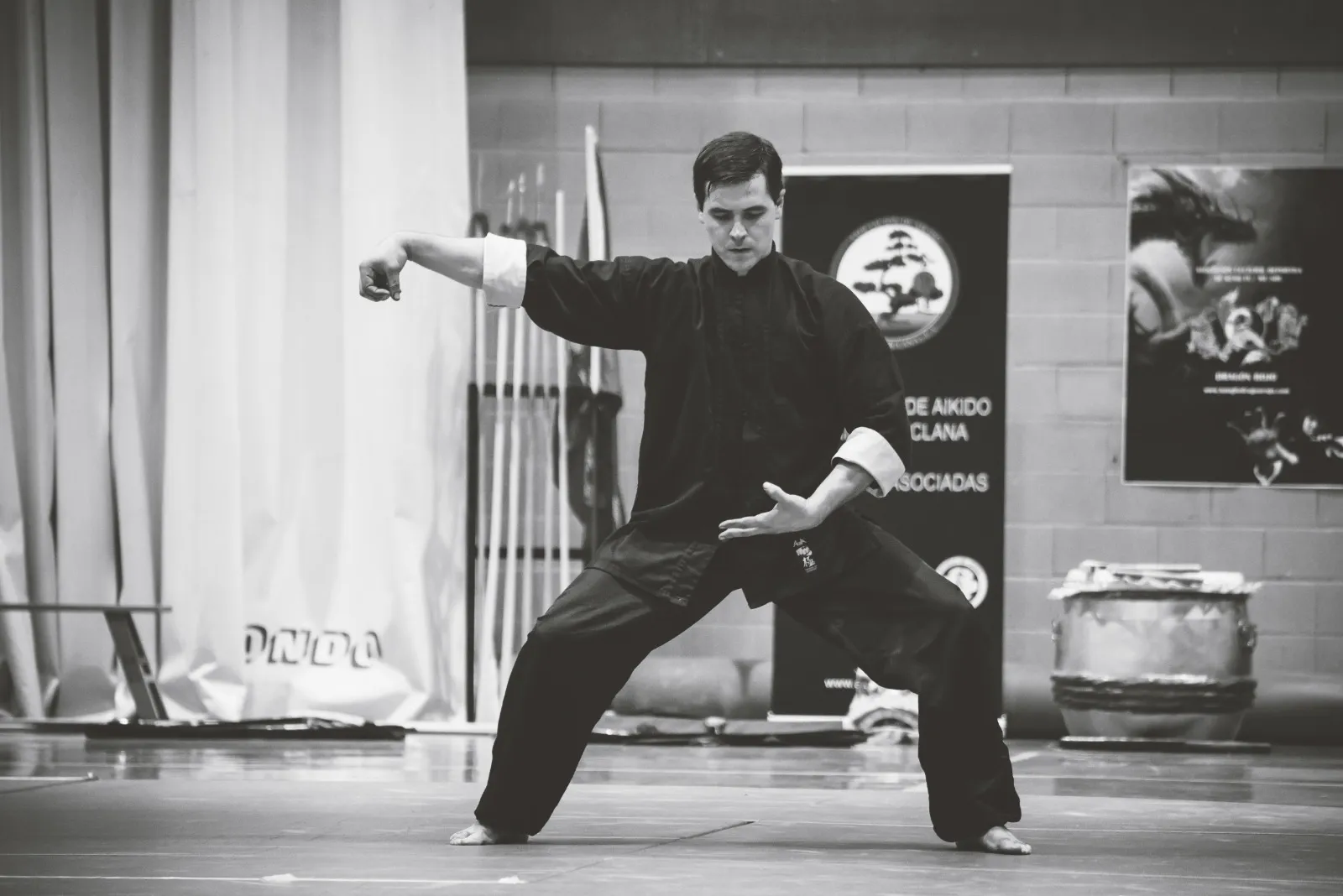 Ejecución de una forma de Tai Chi Ejecución de una forma de Tai Chi