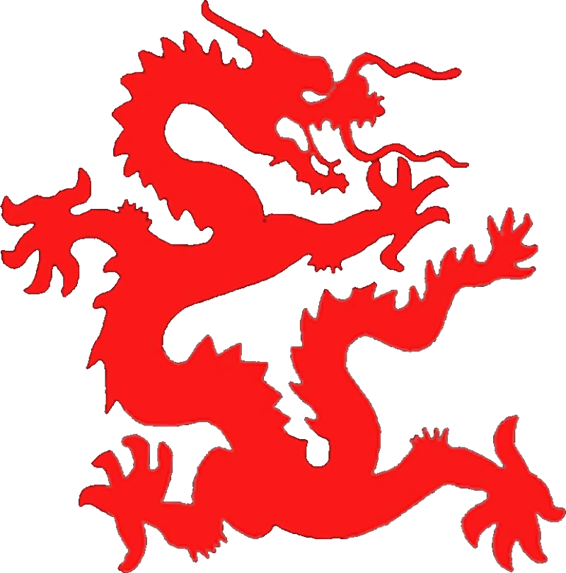 Dragón rojo, emblema de la escuela Dragón rojo, emblema de la escuela